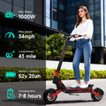Glow Red-F5 Electric Off-Road Scooter