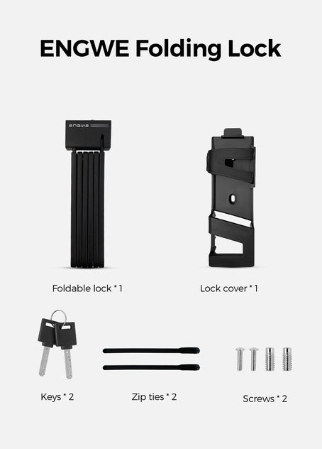 Folding Bike Lock for Universal